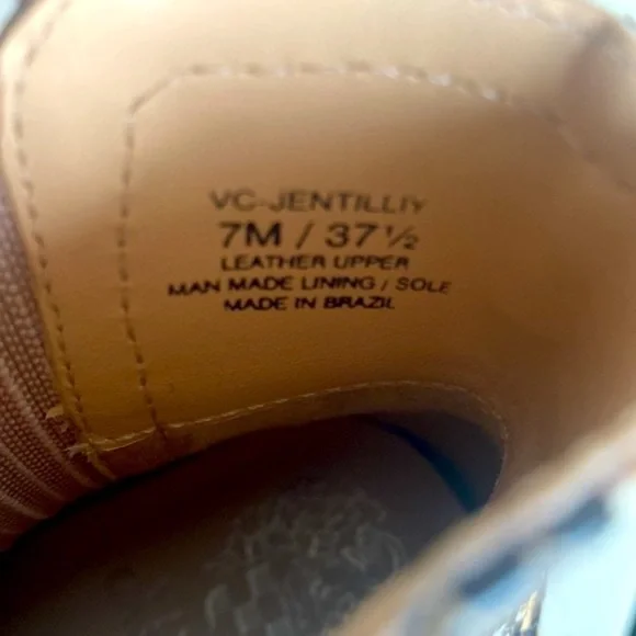 Women’s Vince Camuto Jentilly Block Heel Snake Print Chelsea Booties Size 7 - Picture 7 of 7